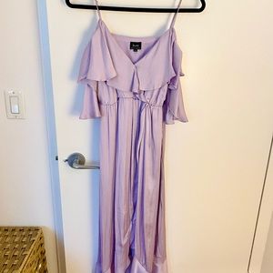 Revolve Violet Silk Dress